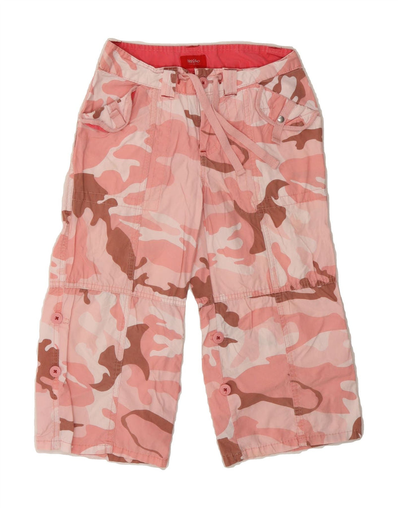 MOSSIMO Girls Capri Trousers 9-10 Years Medium W24 L16 Pink Camouflage Vintage Mossimo and Second-Hand Mossimo from Messina Hembry 