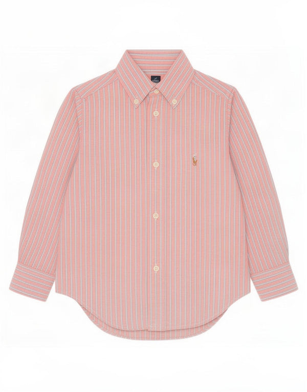 Βρεφικό μπλουζάκι Ralph Lauren 18-24 μηνών, ροζ βαμβακερό ριγέ