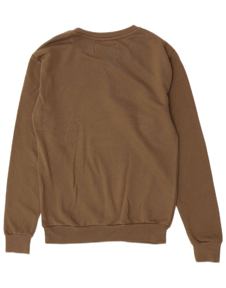 Zara Ανδρικό Φούτερ Jumper Μικρό Καφέ Βαμβακερό