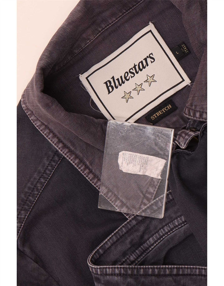Bluestars Γυναικείο Τζιν Μπουφάν UK 16 Large Navy Blue Cotton