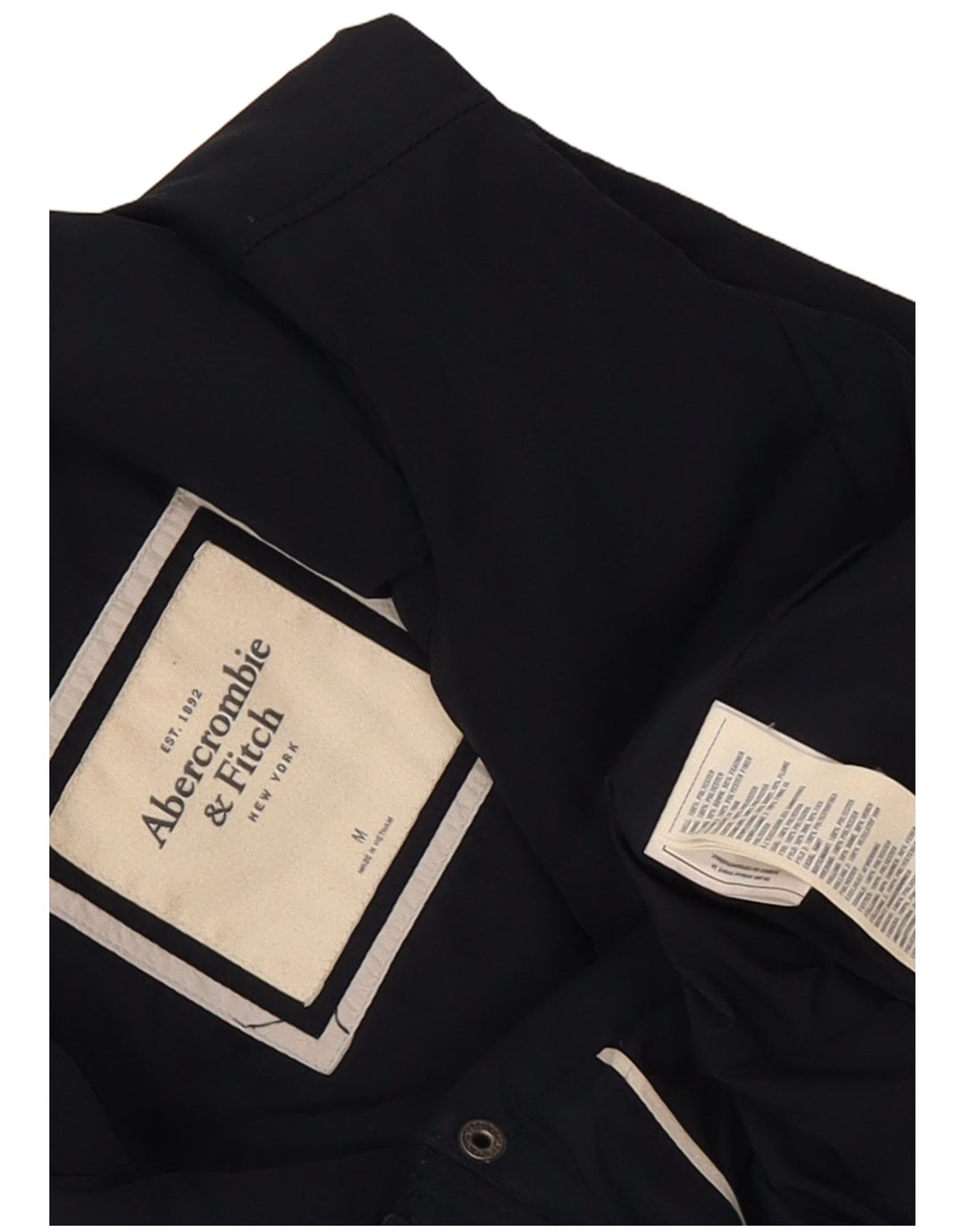 Abercrombie & Fitch Γυναικείο Gilet UK 12 Medium Navy Blue Polyester