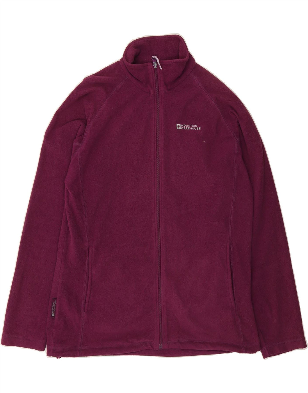 MOUNTAIN WAREHOUSE Womens Fleece Jacket UK 12 Medium Purple Polyester Vintage Mountain Warehouse and Second-Hand Mountain Warehouse from Messina Hembry 