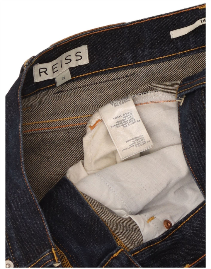 Reiss Γυναικείο Slim Jeans W32 L30 Navy Blue Cotton