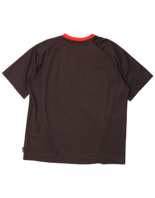 Ανδρικό T-Shirt Climalite Adidas Top XL Μαύρο Colourblock Πολυεστέρας