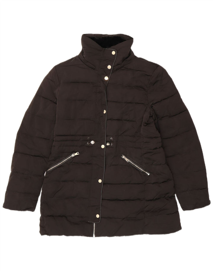 Zara Γυναικείο Παλτό UK 16 Large Μαύρο