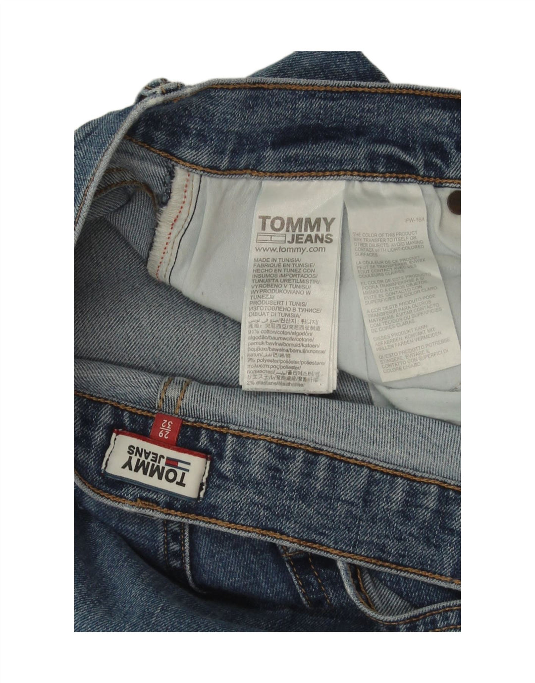 Tommy Hilfiger Γυναικείο τζιν μποτάκι W29 L25 μπλε βαμβακερό