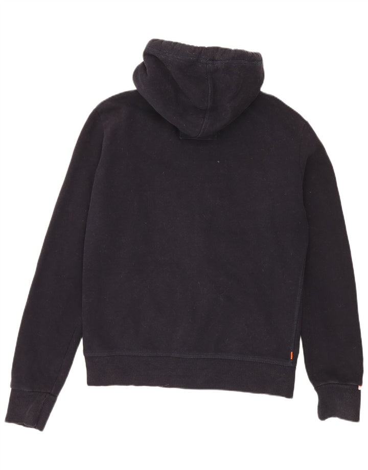 Ανδρικό πουλόβερ με κουκούλα με φερμουάρ Superdry Βαμβακερό μεσαίο ναυτικό