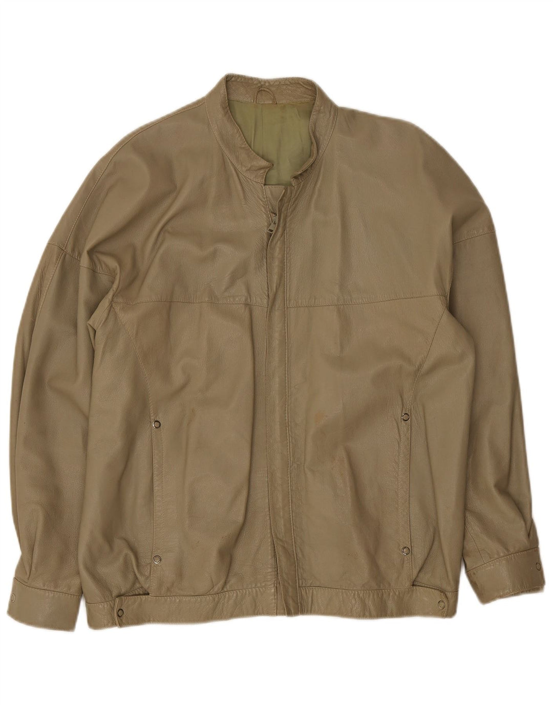 Vintage Ανδρικό Δερμάτινο Μπουφάν UK 38 Medium Khaki