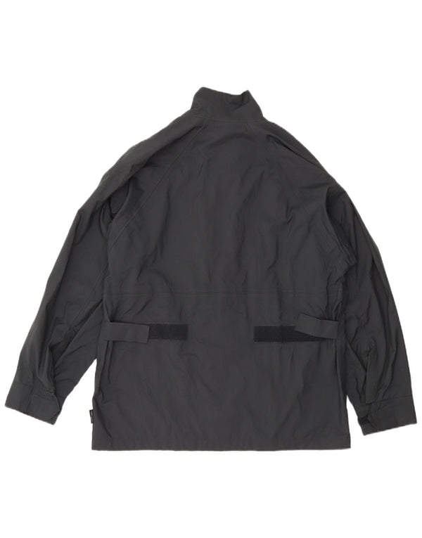 Adidas Γυναικείο μπουφάν βροχής μεγάλου μεγέθους UK 12 Medium Grey Polyester