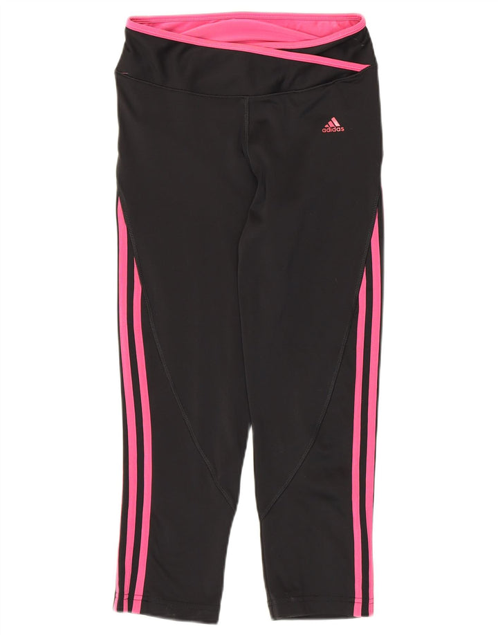 Adidas Γυναικεία κολάν Capri Climalite UK 8 Small Black Polyester