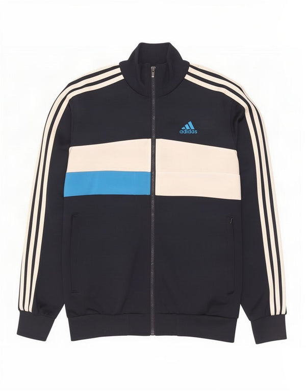 Adidas Boys αθλητική φόρμα Top Jacket 13-14 Years Navy Blue Colourblock