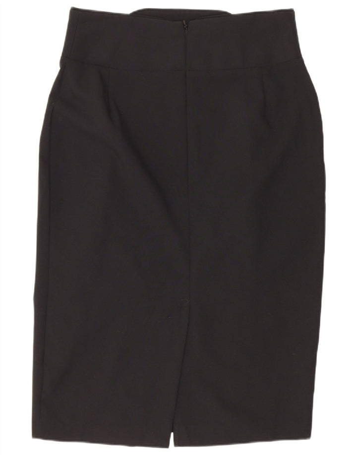 Marks & Spencer Γυναικεία Pencil Φούστα UK 10 Small W26 Black Polyester