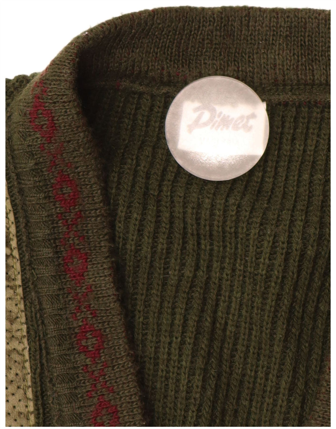 Πουλόβερ PIMET Ανδρική Ζακέτα XL Χακί Γεωμετρική