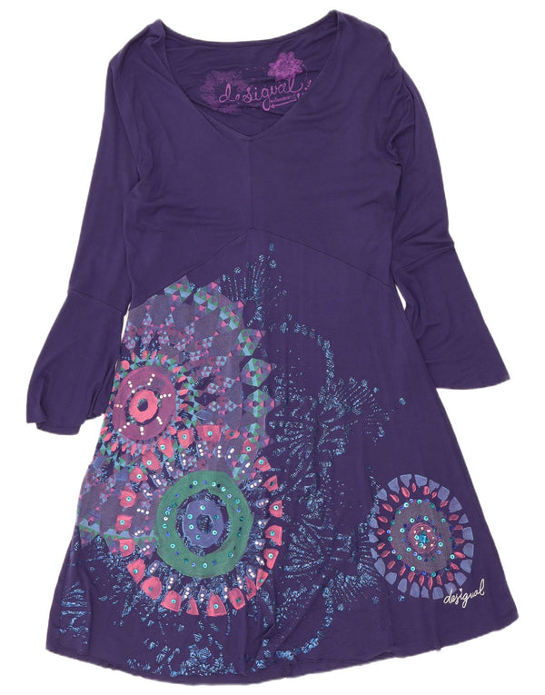 Γυναικείο Desigual Graphic A-Line UK 12 Medium Purple Geometric