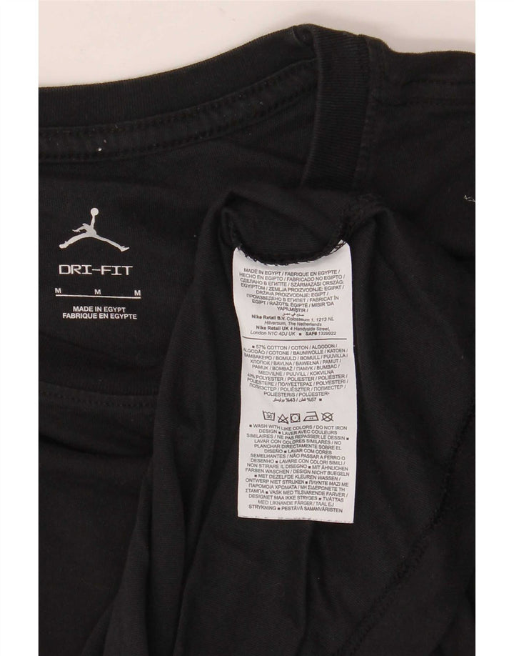 Jordan Ανδρικό T-Shirt Dri Fit Top Μεσαίο μαύρο βαμβακερό