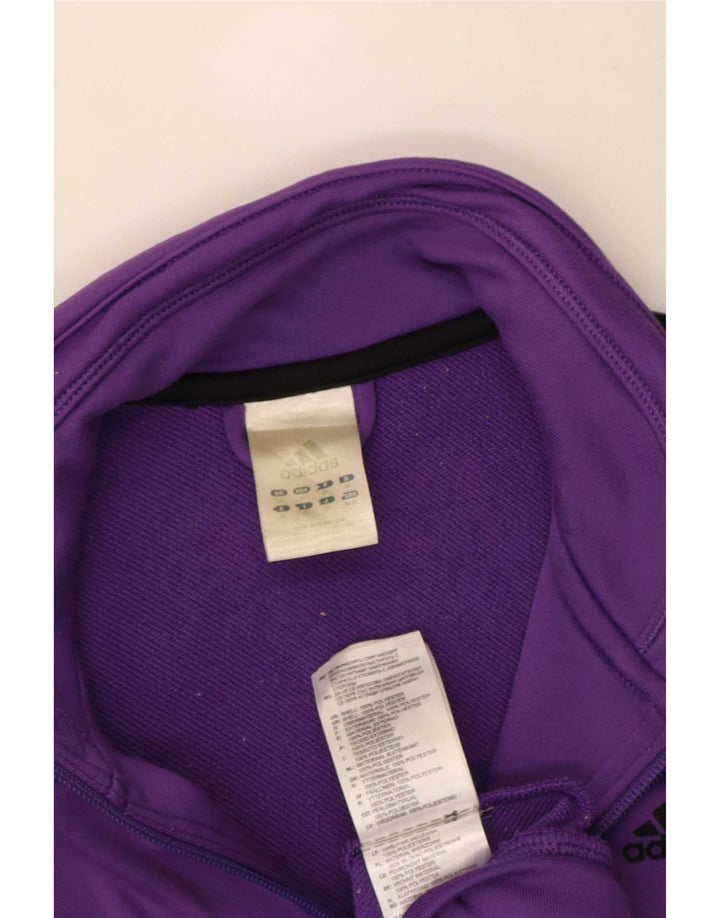 Γυναικεία αθλητική φόρμα Adidas Top Jacket UK 14 Medium Purple Polyester