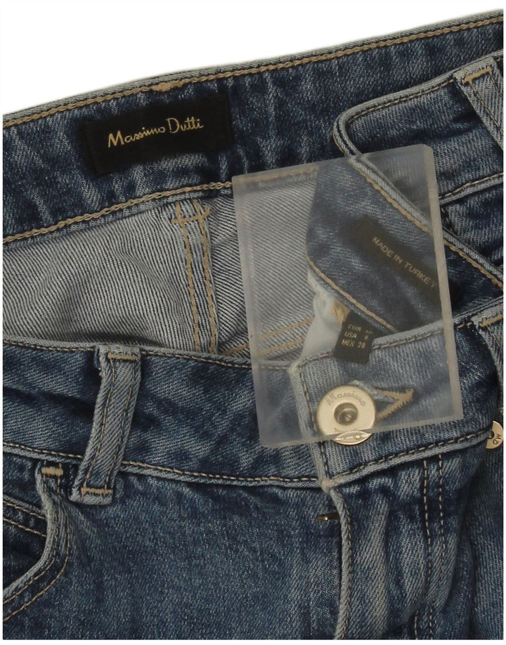Massimo Dutti Γυναικείο ίσιο τζιν EU 38 Small W28 L27 Blue
