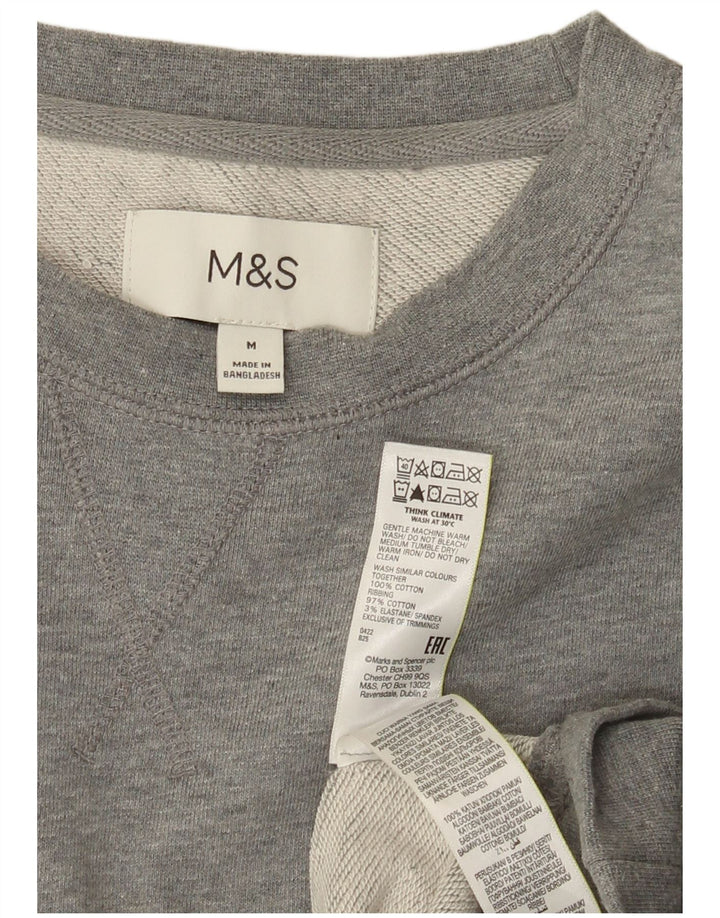 Ανδρικό φούτερ Marks & Spencer, Βαμβακερό μεσαίο γκρι
