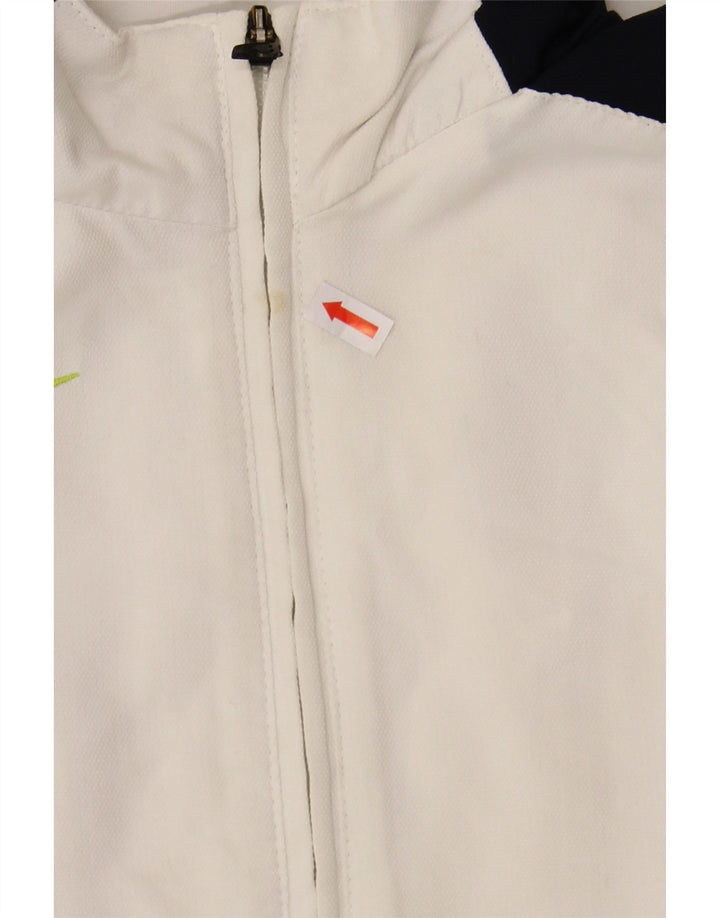 NIKE Boys Tracksuit Top Jacket 10-11 Years Medium White Colourblock Vintage Nike and Second-Hand Nike from Messina Hembry 