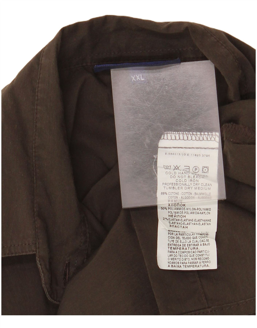 TRUSSARDI JEANS Γυναικείο Πουκάμισο UK 20 2XL Καφέ Βαμβακερό