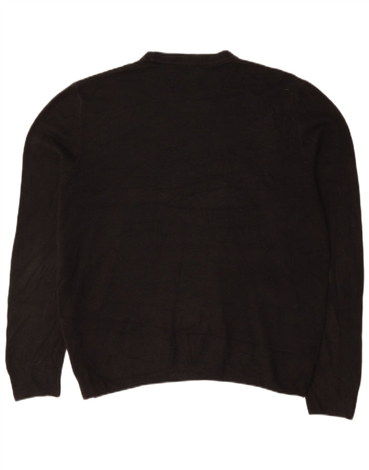 Ανδρικό πουλόβερ Marks & Spencer Crew Neck Jumper XL Μαύρο Ακρυλικό
