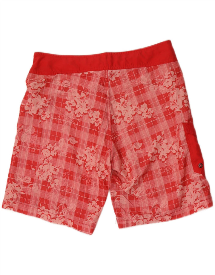 Jack & Jones Ανδρικό σορτς κολύμβησης μεγάλο κόκκινο λουλουδάτο πολυεστέρα
