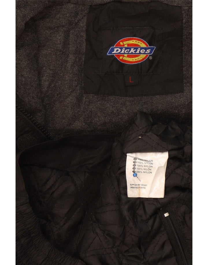 Dickies Ανδρικό γραφικό μπουφάν με κουκούλα Bomber UK 40 Large Black Nylon
