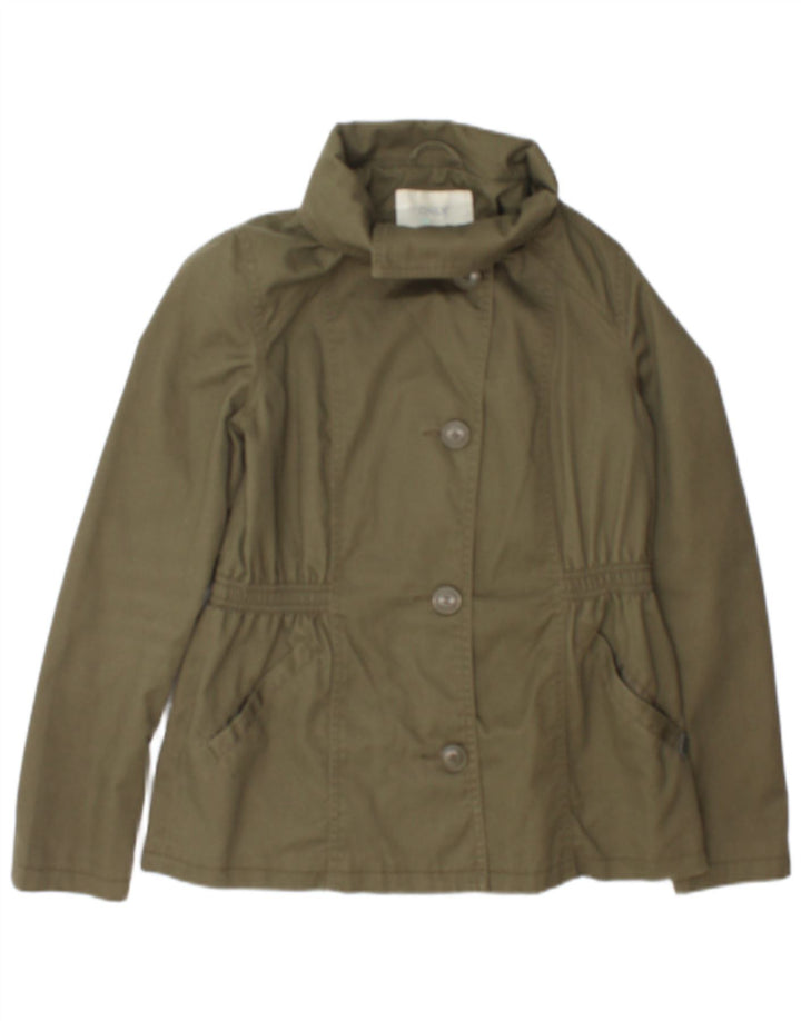 Μόνο Γυναικείο Bomber Jacket UK 12 Medium Green Polyester