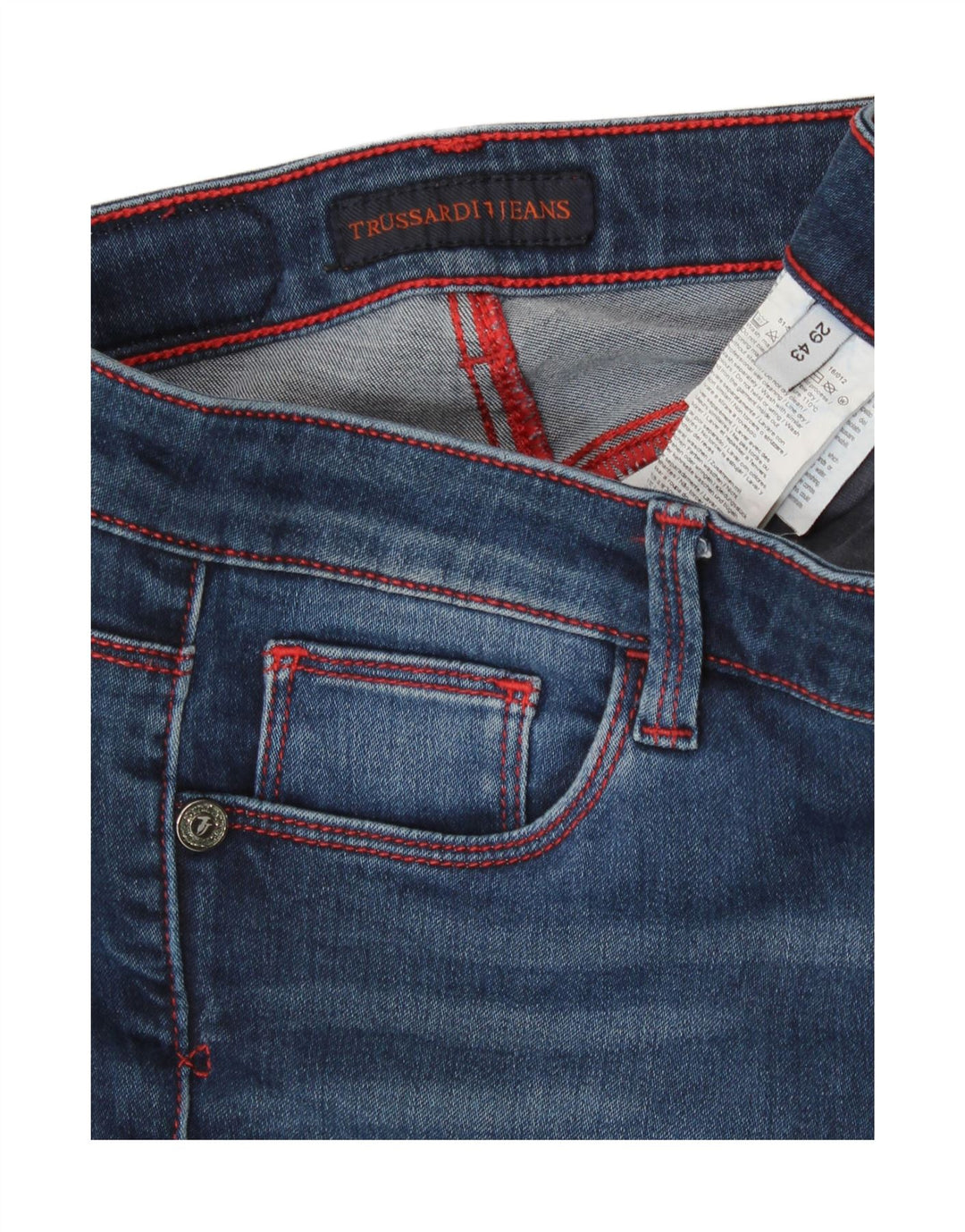 Trussardi Γυναικείο Skinny Jeans W29 L28 Μπλε βαμβακερό