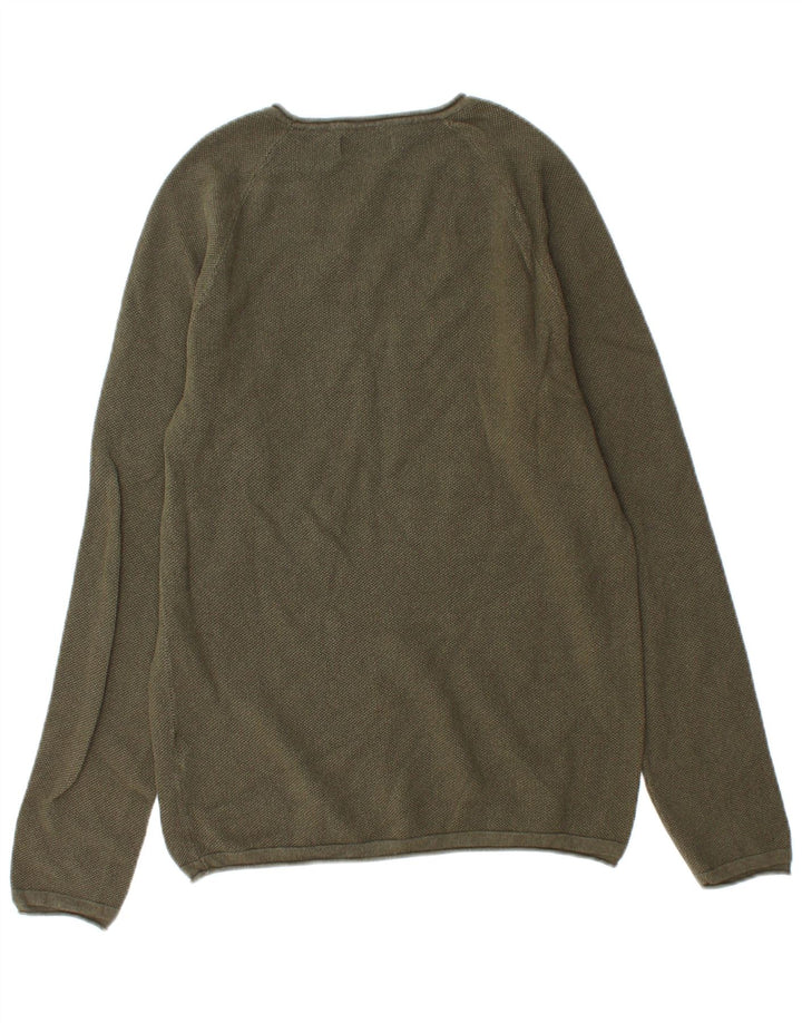 Jack & Jones Ανδρικό πουλόβερ με λαιμόκοψη, μεσαίο βαμβακερό