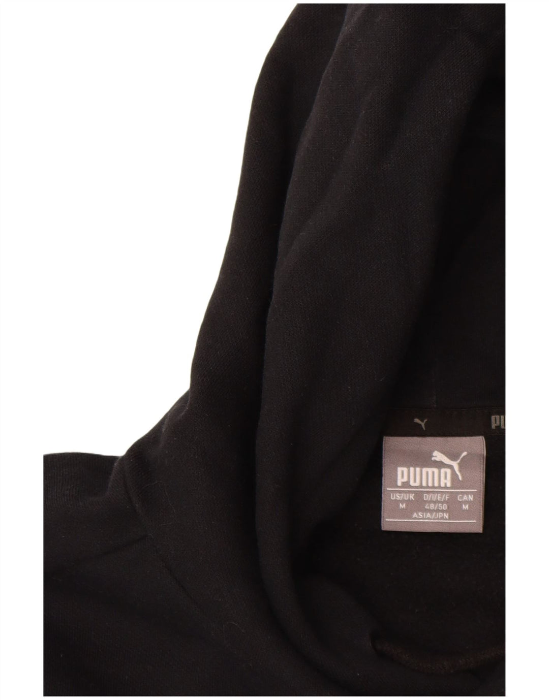 Ανδρικό γραφικό κουκούλα PUMA, μεσαίο μαύρο βαμβακερό