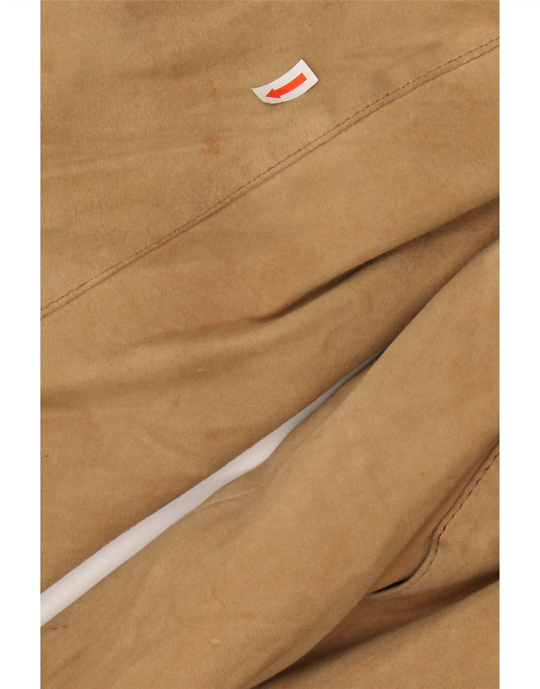 VINTAGE Ανδρικό Suede Bomber Jacket UK 38 Medium Beige