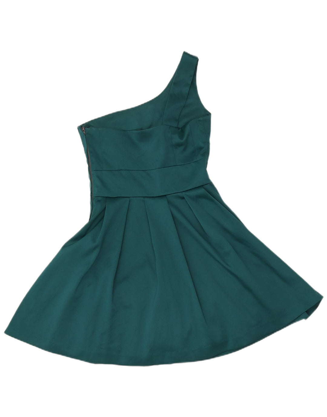WAREHOUSE Γυναικείο φόρεμα με έναν ώμο UK 8 Small Green Polyester