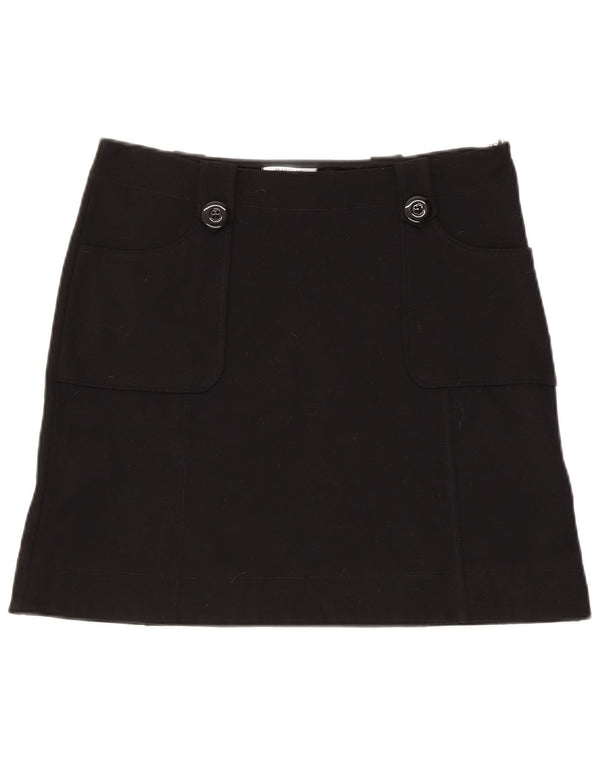 Marella Γυναικεία Μίνι Φούστα UK 10 Small W34 Black Viscose