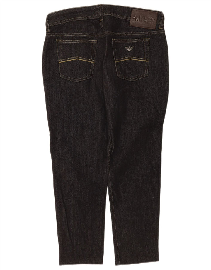 Armani Γυναικείο Cropped Jeans W29 L23 Μαύρο βαμβακερό