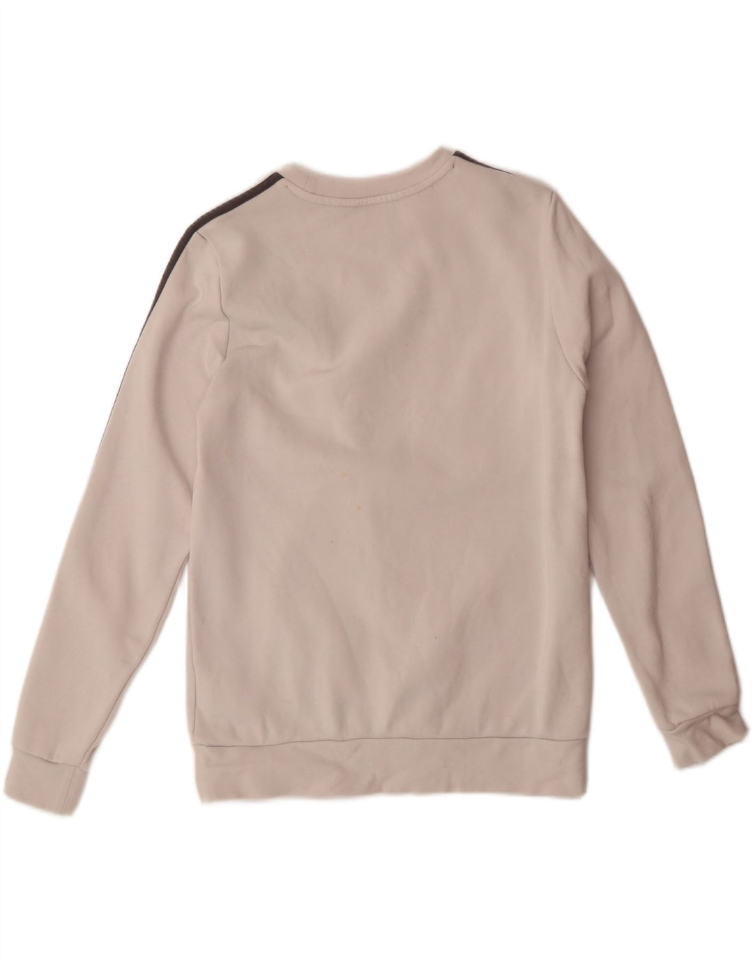 ADIDAS Boys Sweatshirt Jumper 13-14 Years White Cotton Vintage Adidas and Second-Hand Adidas from Messina Hembry 