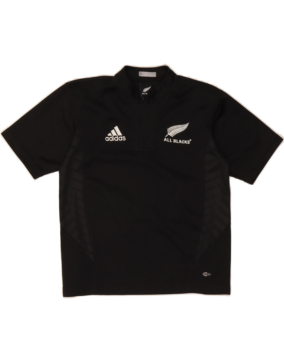 ADIDAS Boys Climacool Graphic Polo Shirt 11-12 Years Black Polyester Vintage Adidas and Second-Hand Adidas from Messina Hembry 