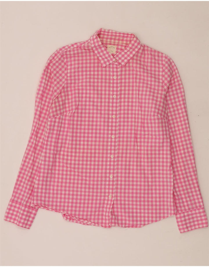 J. CREW Γυναικείο πουκάμισο UK 14 Medium Pink Gingham