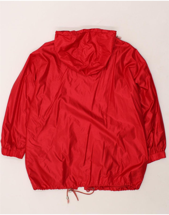 VINTAGE Mens Hooded Raincoat UK 40 Large Red Polyamide Vintage Vintage and Second-Hand Vintage from Messina Hembry 