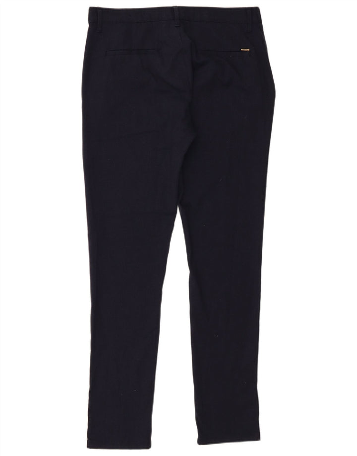 Zara Ανδρικό Slim παντελόνι Chino EU 40 Medium W31 L30 Navy Blue Polyester