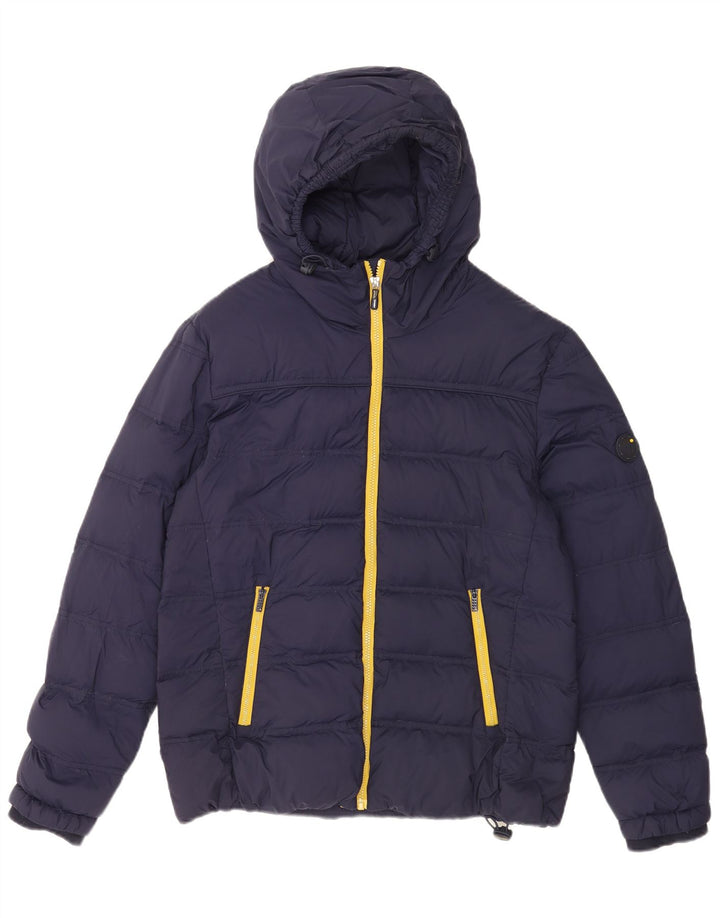 Mistral Ανδρικό μπουφάν με κουκούλα UK 40 Large Navy Blue Nylon