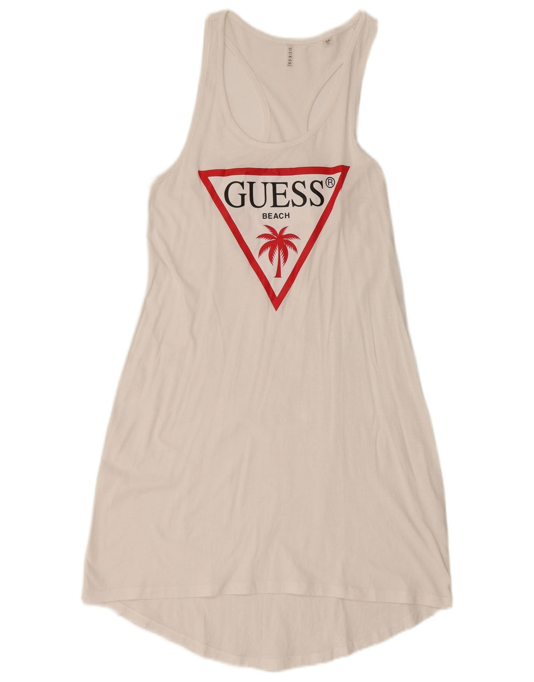Guess Womens Graphic Sundress UK 12 Medium White