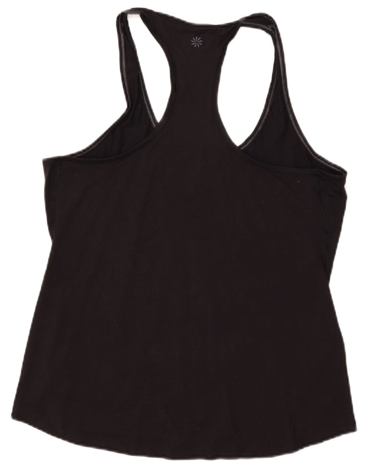 ATHLETA Γυναικείο Γιλέκο Τοπ UK 14 Large Μαύρο Πολυεστέρας