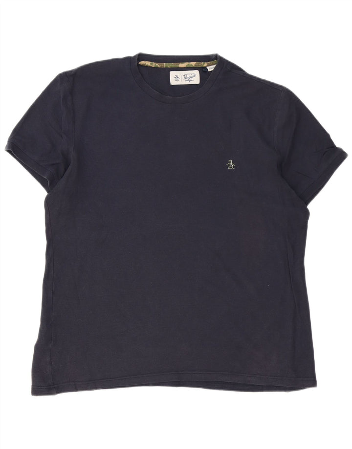 Ανδρικό T-Shirt Penguin Top Large Navy Blue από βαμβάκι