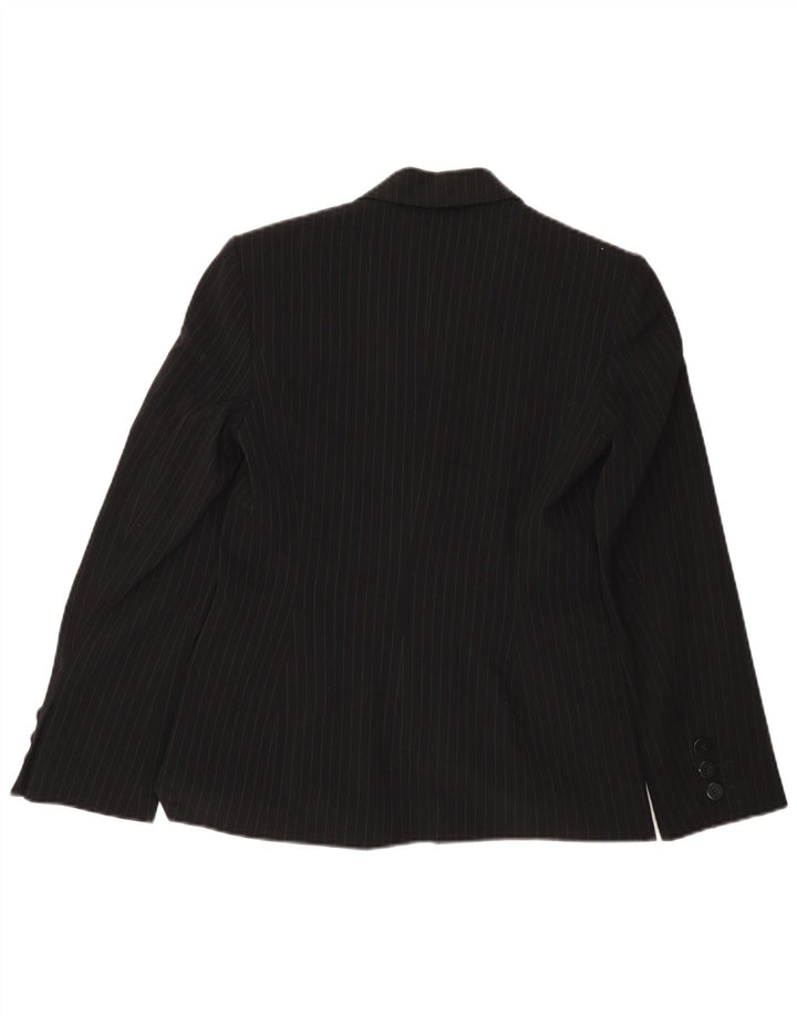 Marks & Spencer Γυναικείο σακάκι 2 κουμπιών UK 8 Small Black Pinstripe