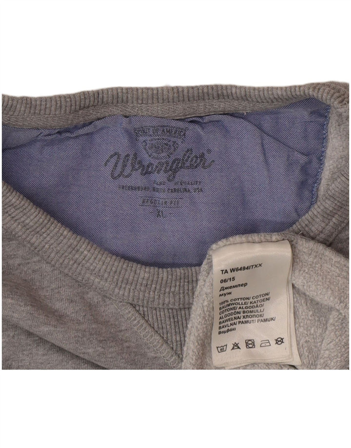 Ανδρικό φούτερ Wrangler Regular Fit Jumper XL Γκρι βαμβακερό