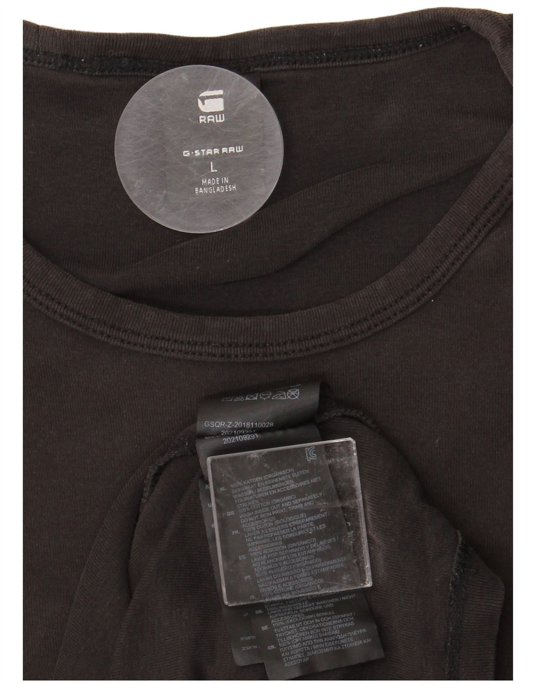 G-STAR Ανδρικό T-Shirt Top μεγάλο μαύρο βαμβακερό