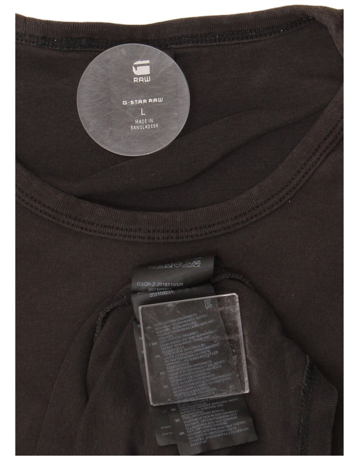 G-STAR Ανδρικό T-Shirt Top μεγάλο μαύρο βαμβακερό