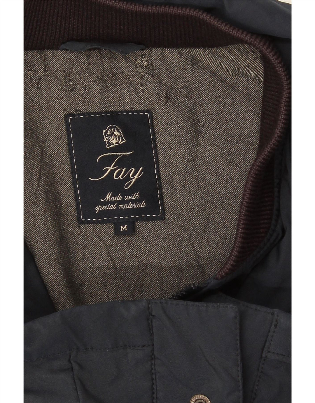 Fay Mens Utility Jacket UK 38 Medium Navy Blue