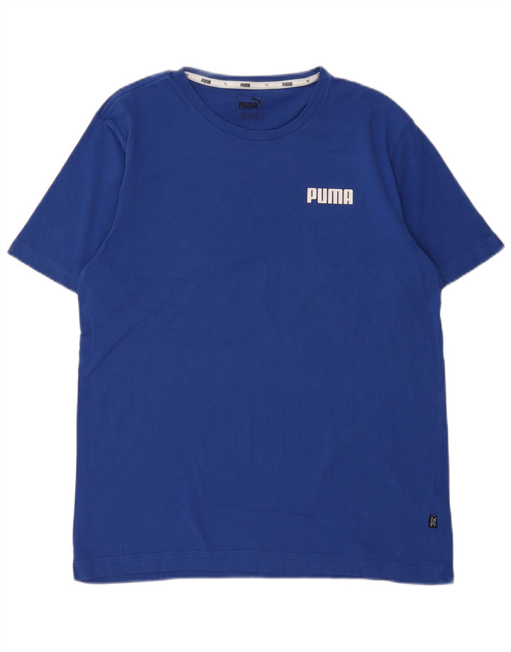 Ανδρικό T-Shirt Puma Τοπ μεσαίο μπλε βαμβακερό
